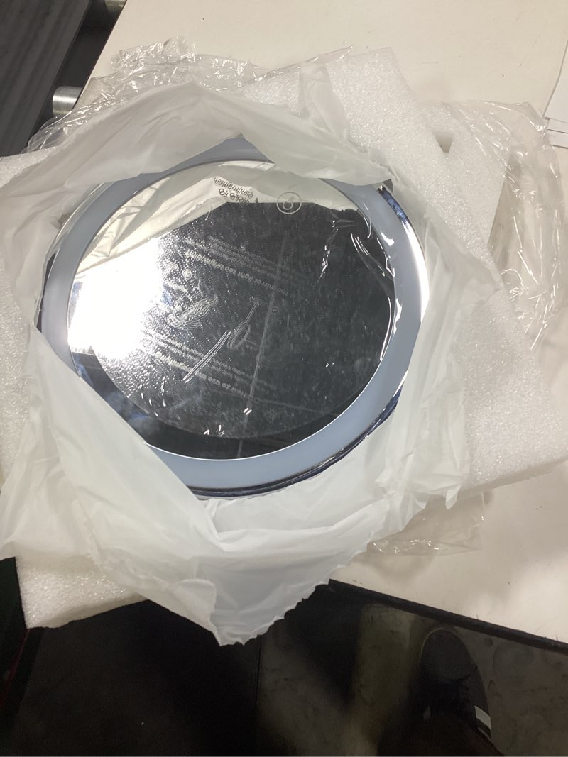 Condition photo showing Good Condition for 1x/30x makeup mirror with lights, brightness adjustable with 3 colors, double sided magnifying mirror with 360° rotation, lighted makeup mirror with magnification, ideal gift for women silver