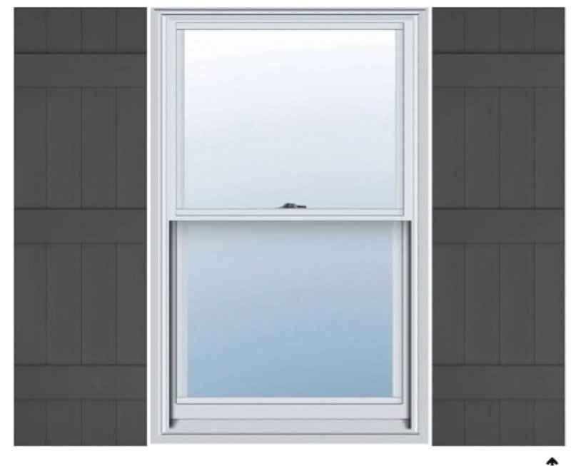 Builders Edge 14\"W x 61\"H Shutters (Per Pair), 166 - Midnight Blue 61-in. H 166 - Midnight 