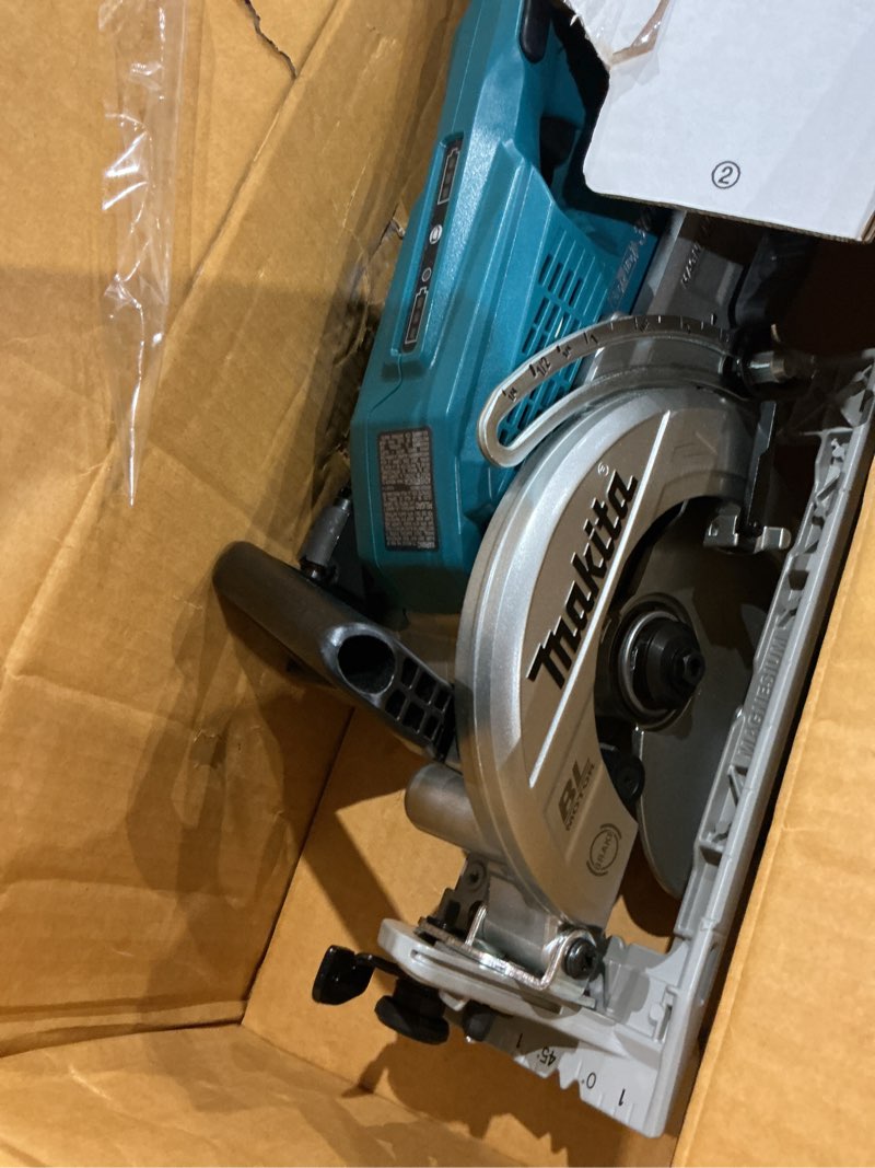 Condition photo showing As Is for makita xsr01z 36v (18v x2) lxt® brushless rear handle 7-1/4" circular saw, tool only circ saw only