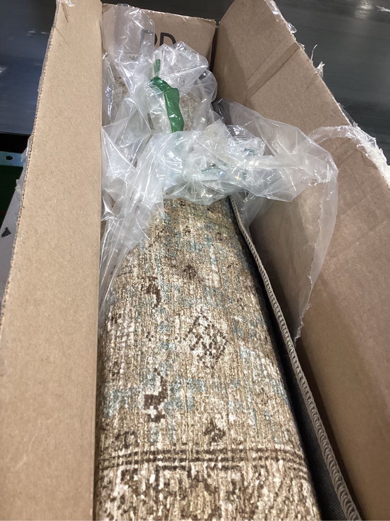 Condition photo showing Good Condition for Loloi Layla Collection LAY-13 Antique/Moss 2'-3" x 3'-9" .13" Thick Accent Rug, Soft, Durable, Vintage Inspired, Distressed, Low Pile, Non-Shedding, Easy Clean, Printed, Living Room Rug 2'3" x 3'9" (Rectangular) Antique / Moss