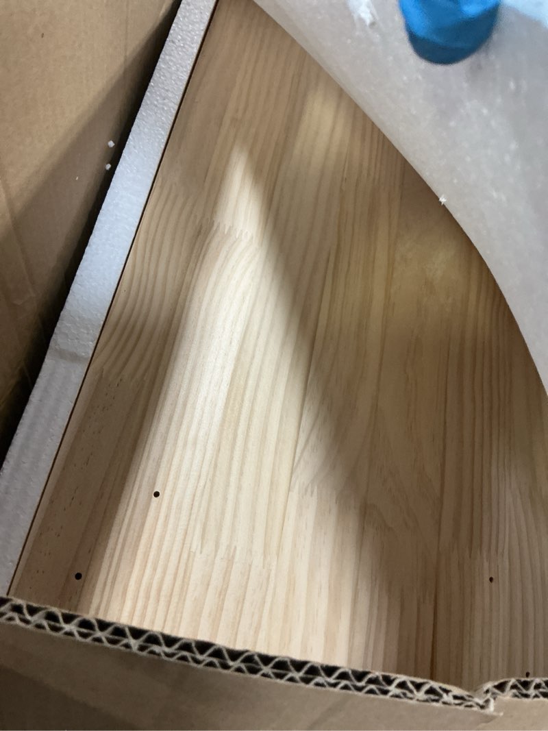 Condition photo showing New/Like New for Wood Toy Car Display Rack, Holds 42 Diecast Cars Model Car Display Case 1/64 Scale Toy Cars Organizer Freestanding or Wall-Mounted Toy Car Storage Cabinet