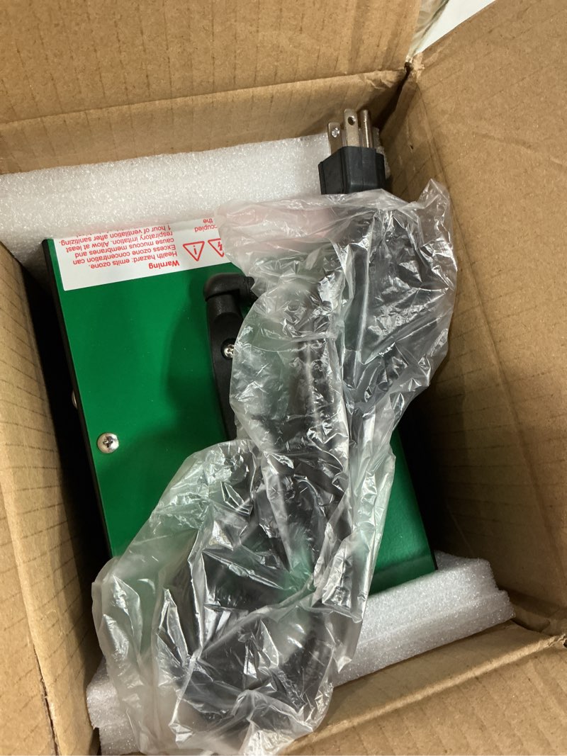 Condition photo showing Good Condition for ozone generator 45,000mg/h, home/industrial o3 car deodorizer. ozone machine air ionizer ozone odor eliminator for strong odor. odor eliminator for home, car, pet. room deodorizer for 2500 sq ft.