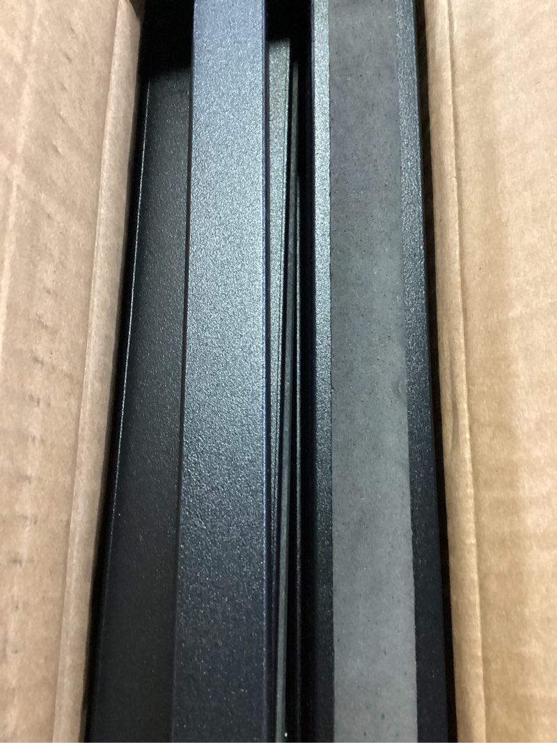Condition photo showing Good Condition for queen bed frame, 7 inch basics metal bed frame, heavy duty 9-leg base for box spring and mattress, noise-free, easy assembly, black queen (u.s. standard) modern