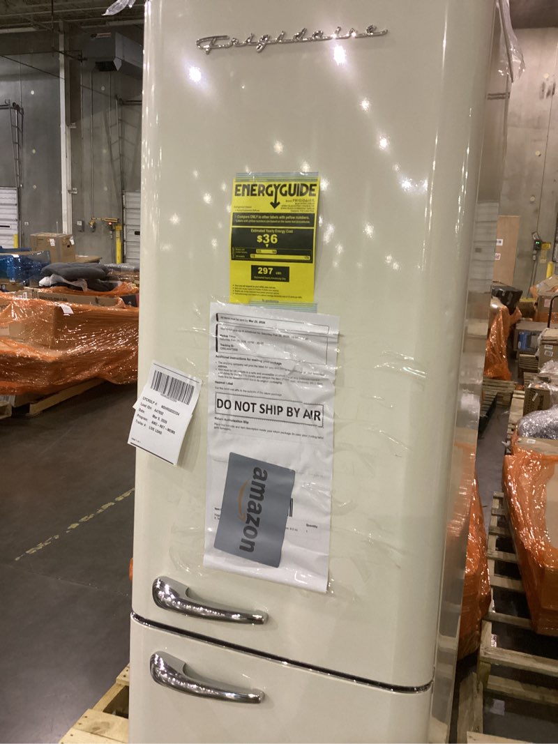 Condition photo showing As Is for Frigidaire refridgerator