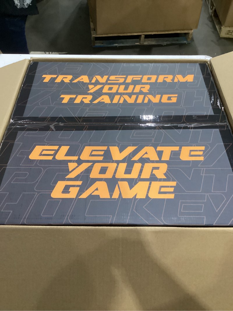 Condition photo showing New/Like New for potent hockey training equipment - skateable synthetic ice tiles premium - easy-to-install - expandable artificial rink skateable synthetic ice tiles 1 box (21.6 sq ft)