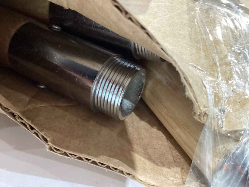 Condition photo showing As Is for Snow Pusher and Ice Scraper, 22" Snow Shovel Plow 6" Flat Shovel with Adjustable Long Wooden Handle for Blacktop, Decks, Outdoor driveways