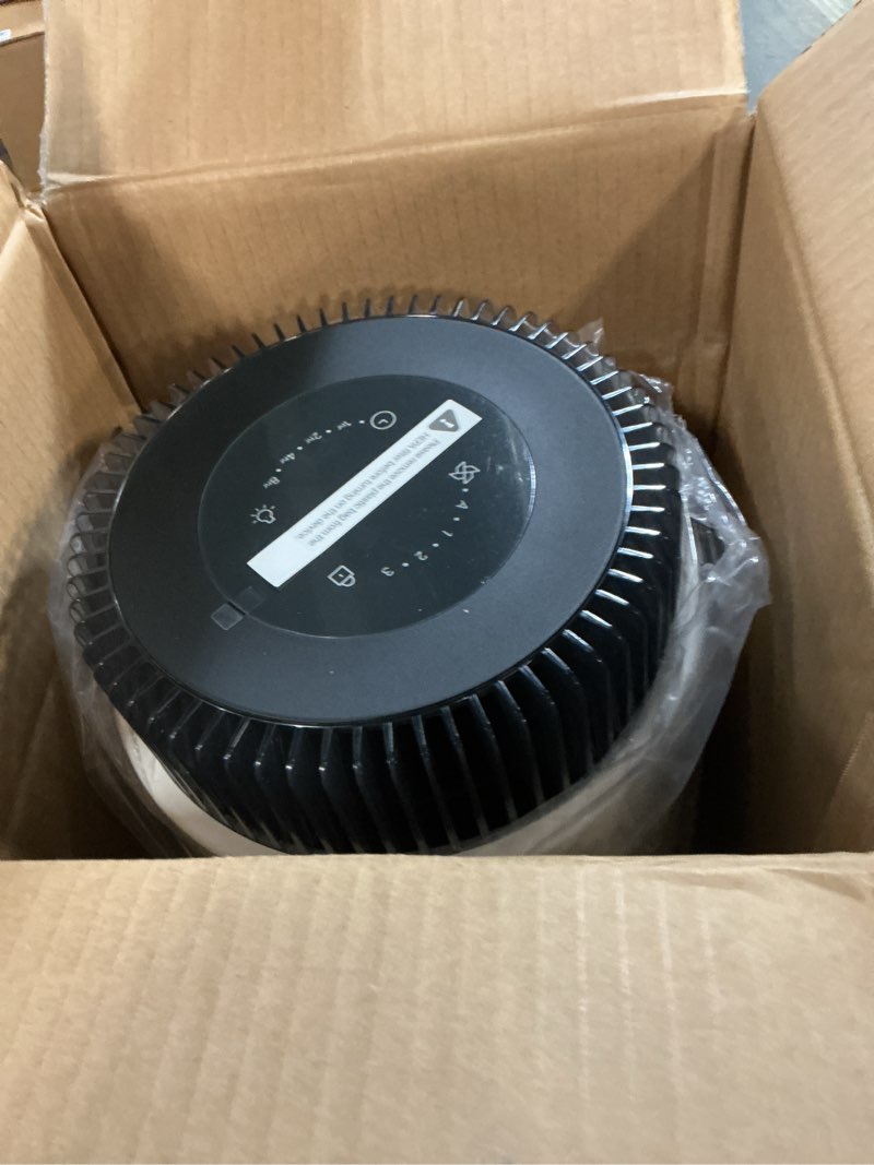 Condition photo showing As Is for coway air purifiers for home up to 810 ft², hepa and carbon filter for smoke, allergies, pet dander, odor, aqi monitor, auto mode, timer, filter indicator, night light, 2yr warranty, airmega 100 white