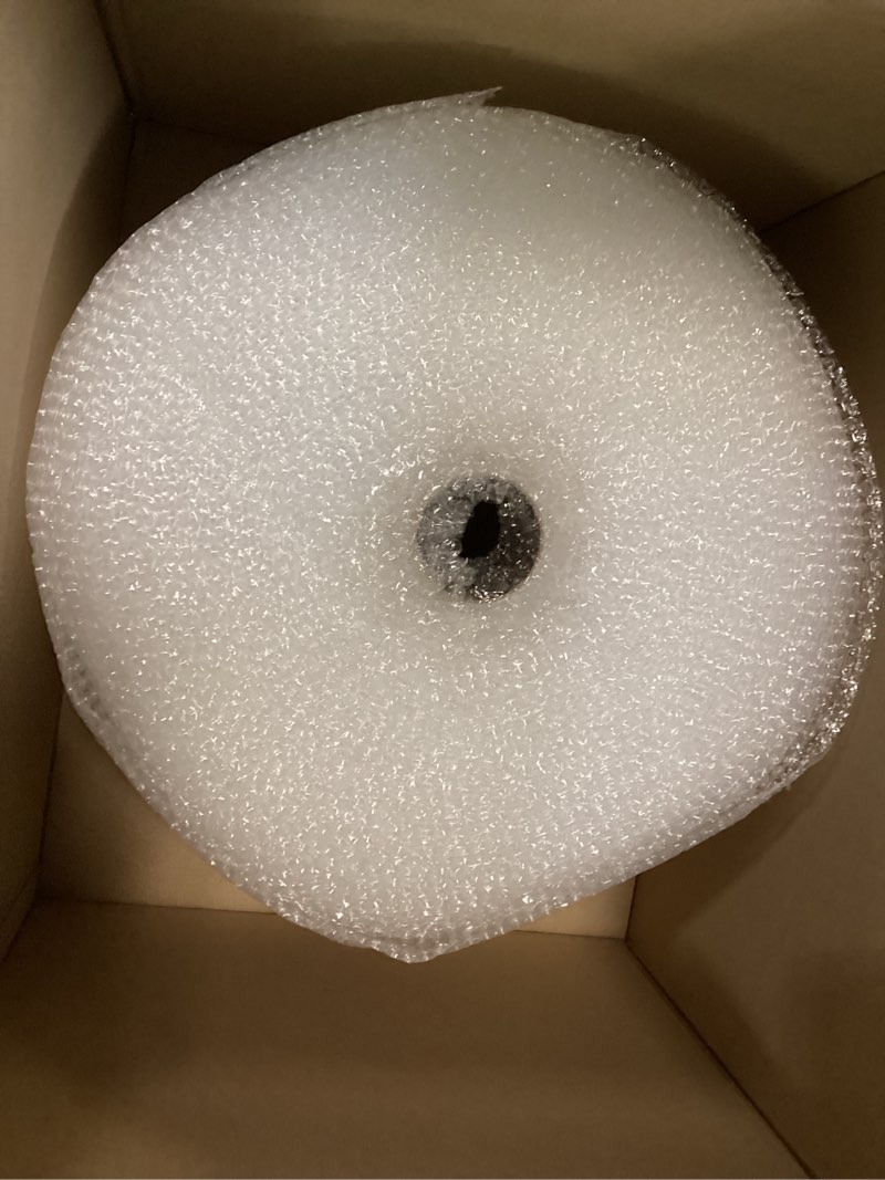 Condition photo showing Good Condition for Amazon Basics Bubble Cushioning Wrap Packing Material for Fragile Items, Perforated, 12 inch x 175 ft Long Roll, Small 3/16", Clear Clear 12 inch x 175 ft
