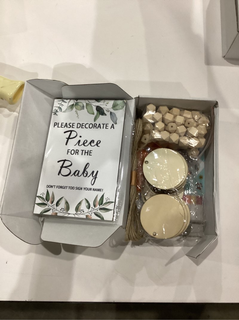 Condition photo showing As Is for 126 PCS Baby Shower Games Sign Kit,Funniest Baby Shower Ideas, To Draw Your Idea For Babys Showers Favors, Babys Showers Decorations Gender Reveal Games Boy And Girls for Nursery Wall Decor