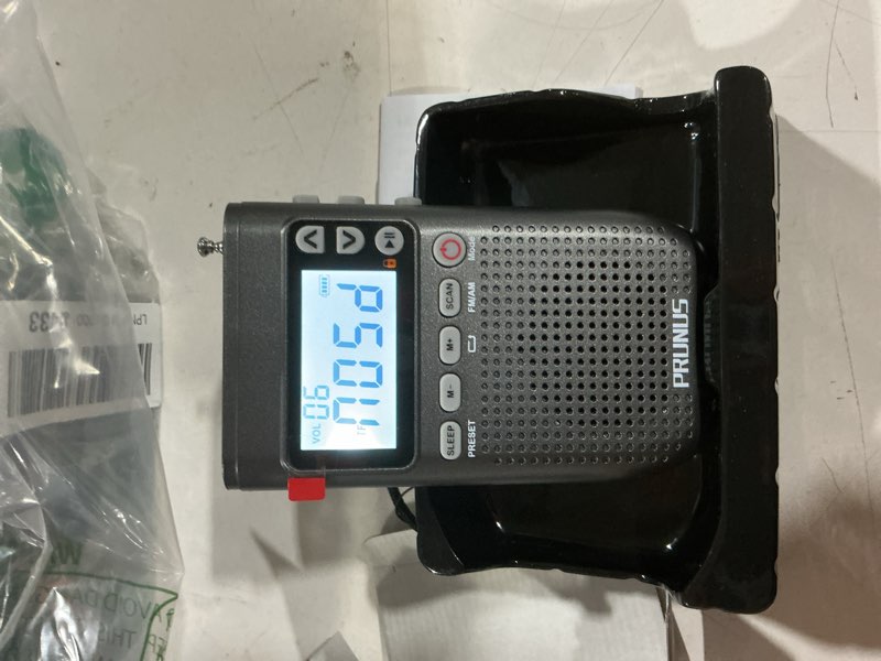 Condition photo showing Good Condition for prunus j-618 portable radio am fm with bluetooth earphone output & bluetooth speaker mode, 2000mah rechargeable battery, micro sd playback with shuffle & sequential play, headphone jack, sleep timer