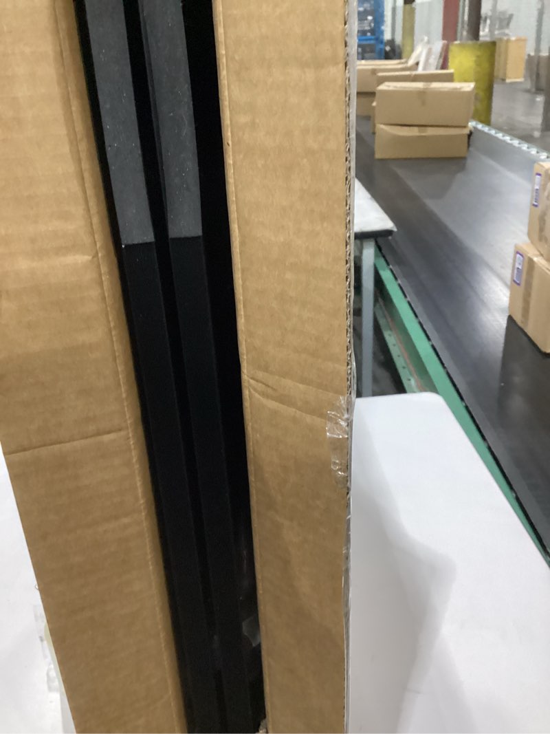 Condition photo showing Good Condition for Malier Metal Freestanding Dog Gates, 32'' Height Outdoor Indoor Dog Fences, 48'' Extra Wide Pet Gate, Foldable Puppy Free Standind Tall Pet Gate for Stairs, Hallways, Doorways, Yard (Black 2 Panels) Black ?2 Panels?48''W × 32''H