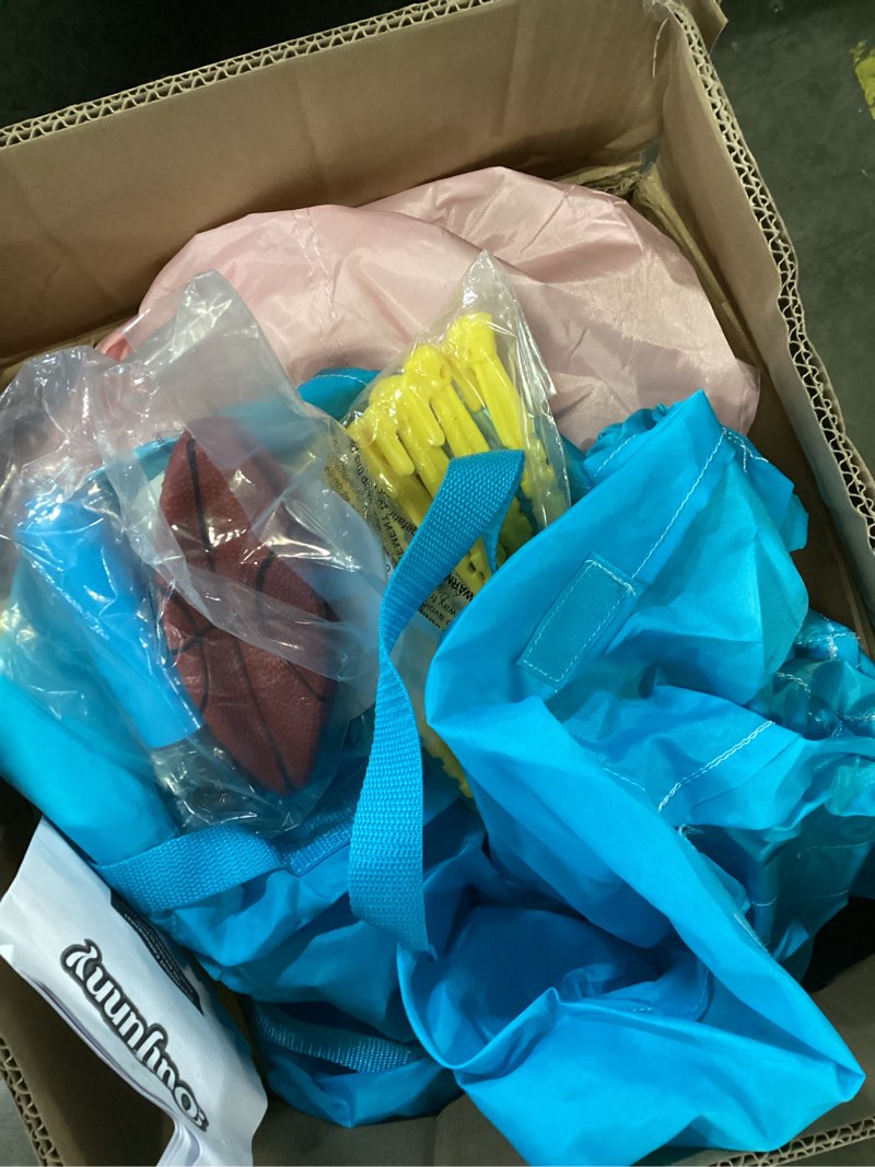 Condition photo showing Good Condition for Outfunny Inflatable Bounce House, Pink Bouncy House for Kids Girls 3-12 with Slide, Outdoor & Indoor, 450W Blower - Pink