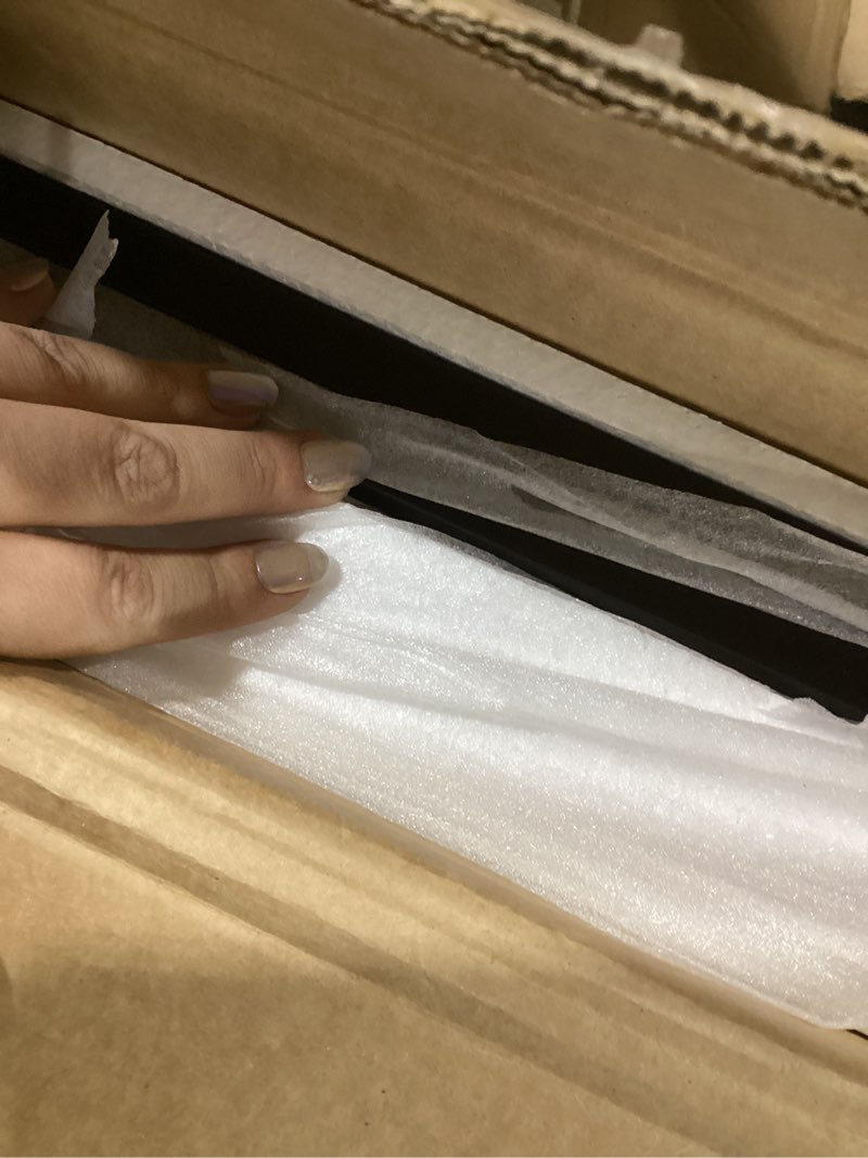 Condition photo showing Good Condition for Tilt Out Kitchen Trash Can Cabinet, Pet Proof Wooden Kitchen Garbage Can with Lid, Hidden Laundry Basket Organizer, 10 Gallon Free Standing Bathroom Laundry Hamper Cabinet, Black