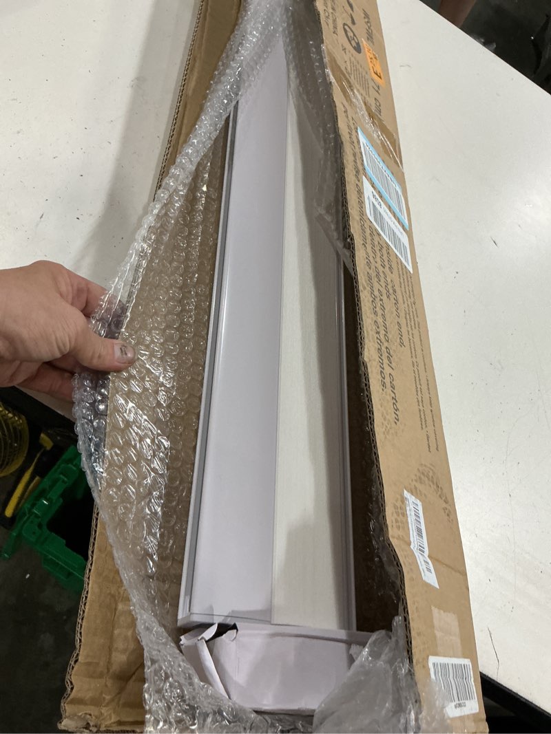 Condition photo showing Good Condition for seeye no drill cordless cellular shades, light filtering honeycomb blinds for indoor window, thermal insulated noise reduction, easy install for bedroom, living room, office, white (28" w x 64" h) white-light filtering 28"w x 64"h