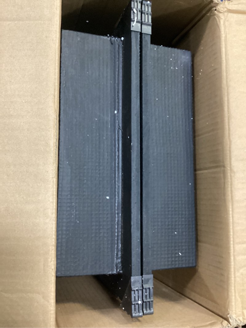 Condition photo showing Good Condition for vevor shower niche, 16 x 32 inch + 16 x 32 inch recessed wall niche with movable shelf, 4 inch thick modern soap&shampoo storage organizer,square corners,sealed waterproof,black for bathroom shower 16x32''+16x32'' of2 piece