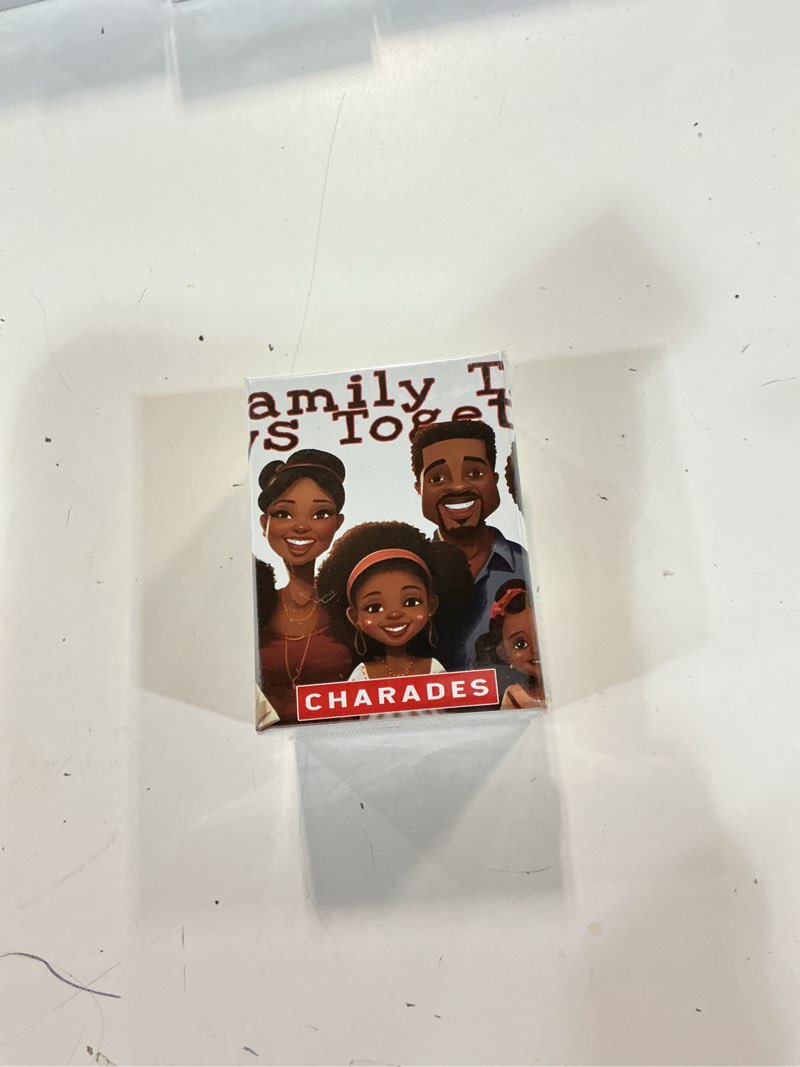 Condition photo showing New/Like New for A Family That Plays Together Black Owned Family Hood Charades Game for Adults Perfect Charades Game for Urban Black Trivia Game Night with Culture Charades