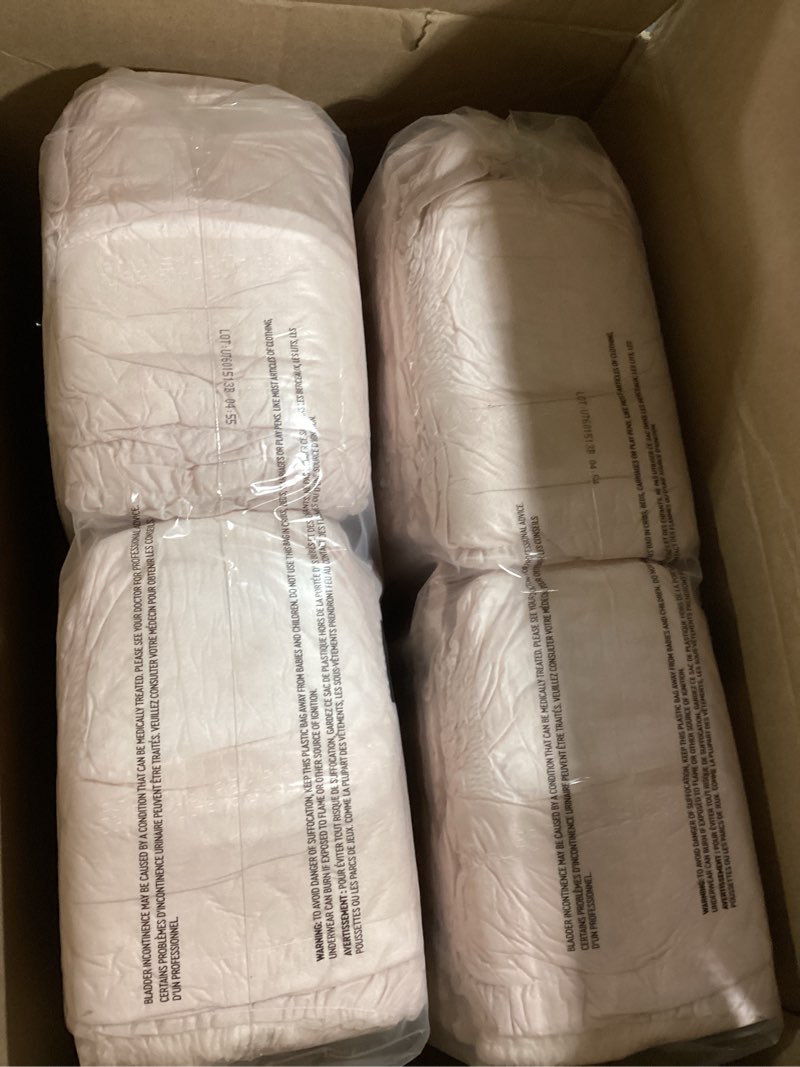 Condition photo showing New/Like New for depend fresh protection adult incontinence & postpartum underwear for women - maximum absorbency - l - blush - 72ct