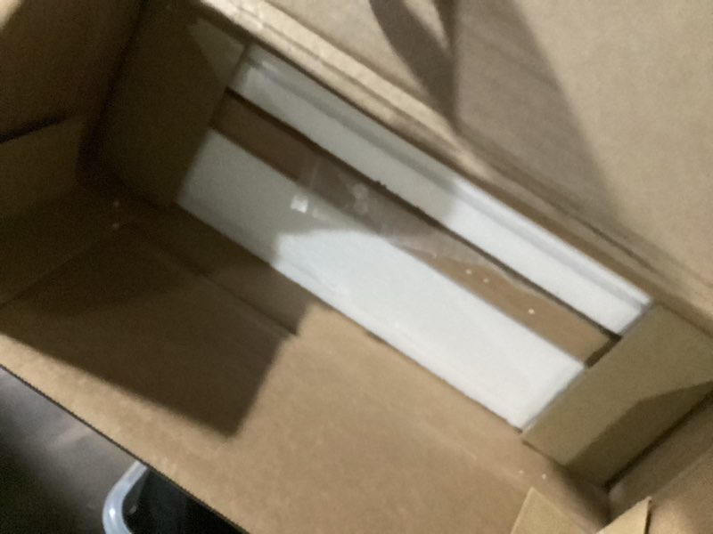 Condition photo showing Good Condition for ikalife sideboard buffet cabinet with storage, modern fluted accent credenza with doors & adjustable shelves, wood coffee bar console table for living room, dining room, kitchen or entryway 31.5" oak 31.5 inch oak