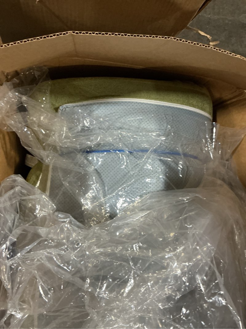 Condition photo showing As Is for Swbvs Convertible Folding Sofa Bed, Multi-Functional Sleeper Chair with Memory Foam and Back Support – Portable Futon Couch for Living Room, Bedroom, or Small Spaces Green Folding Sofa