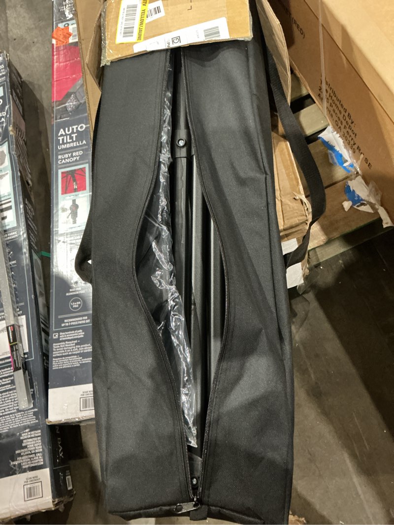 Condition photo showing As Is for pop up canopy with netting 11ft x 11ft. gwc-j06. (black)