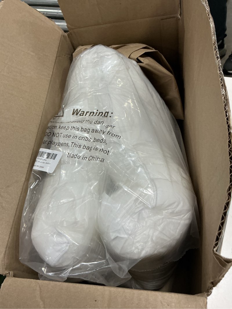 Condition photo showing As Is for minupwell ultra flat pillows for sleeping thin, 7d high support 2.5 inch height ultra thin pillows,slim bed pillows for stomach sleeper,queen size -18x30 in white queen(pack of 1)