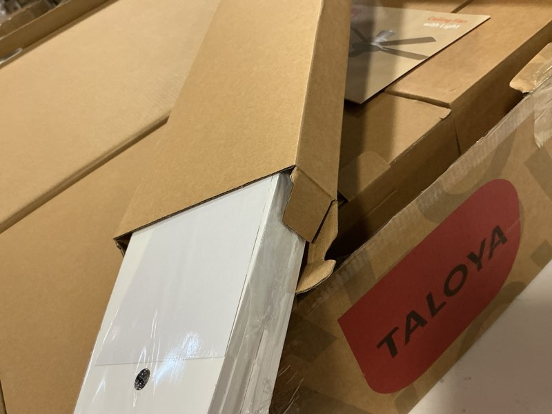 Condition photo showing New/Like New for TALOYA 52 inch Ceiling Fans with Lights,Remote Control Multifunctional Quiet Fan with Three Color Temperature and Dimmable Light with Reversible Blades White White 52inch Standard