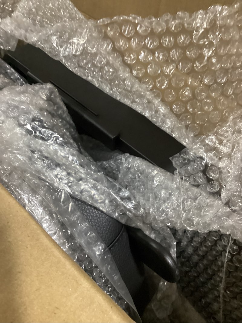 Condition photo showing New/Like New for YELLOW JACKET Rolling Garage Seat with Wheels Adjustable Height Pneumatic Mechanic Stool 300Lbs Heavy Duty Shop Creeper Seat with 4 Removable Storage Tool Tray Workshop Chair for Auto Repair Black