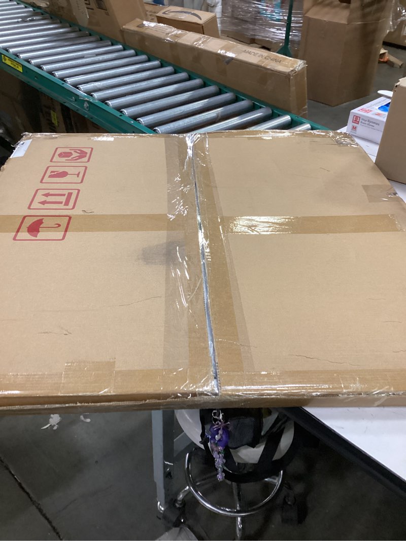 Condition photo showing New/Like New for Delma Bathroom Vanity Mirror, Black Framed Bathroom Mirror for Over Sink, High-Definition Bathroom Mirror, Versatile Bathroom Vanity Mirror, Hangs Horizontally or Vertically(30x20, Black) Rect Black 30"L x 20"W