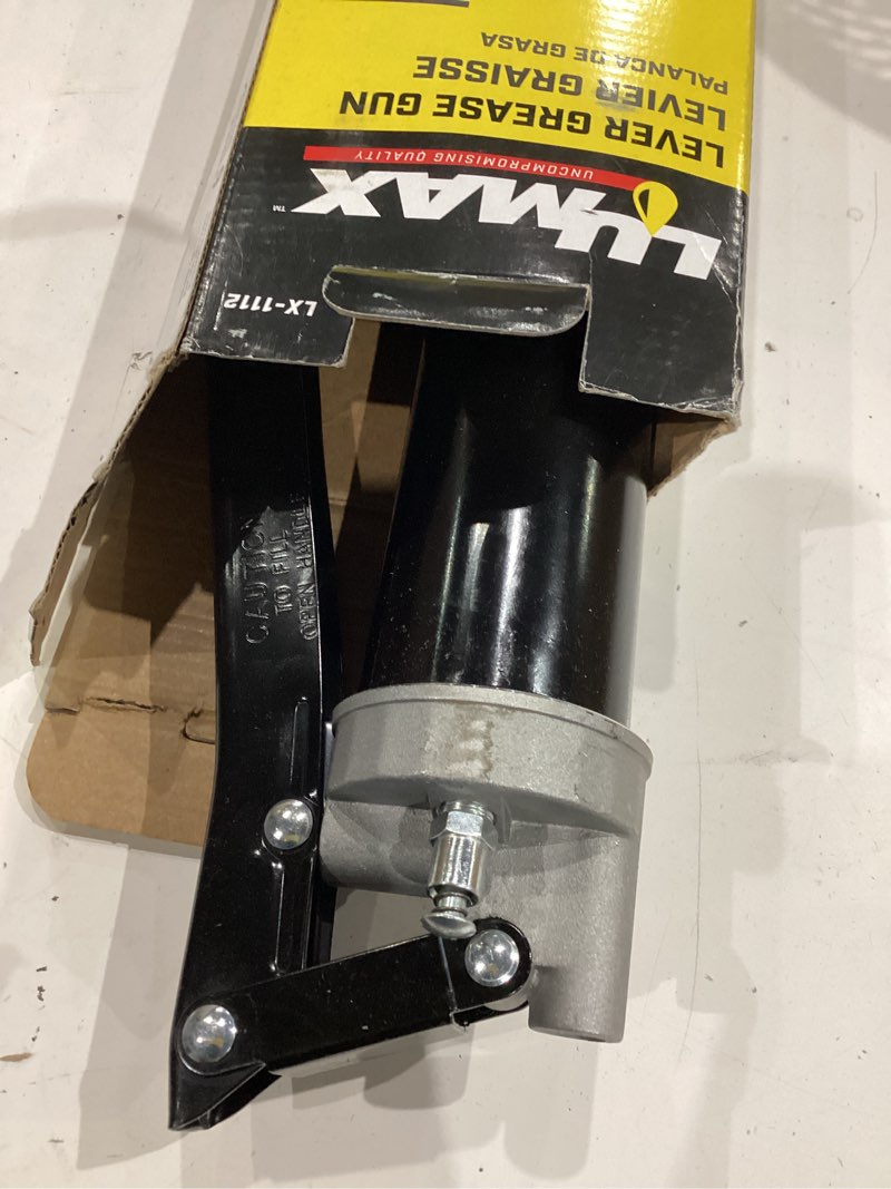 Condition photo showing As Is for lumax 2-way loading lever action grease gun-10 000 psi