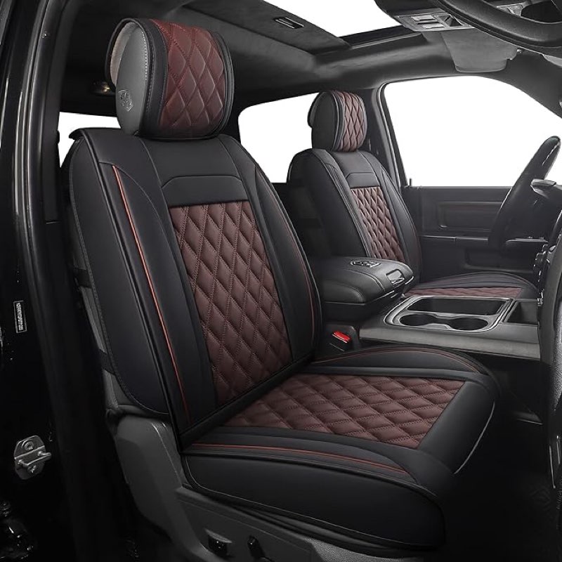 JOJOBAY Car Seat Covers for Dodge Ram,Fit 2009-2025 1500/2500/3500 HD Pick-up Truck,Crew,Regular,Qua