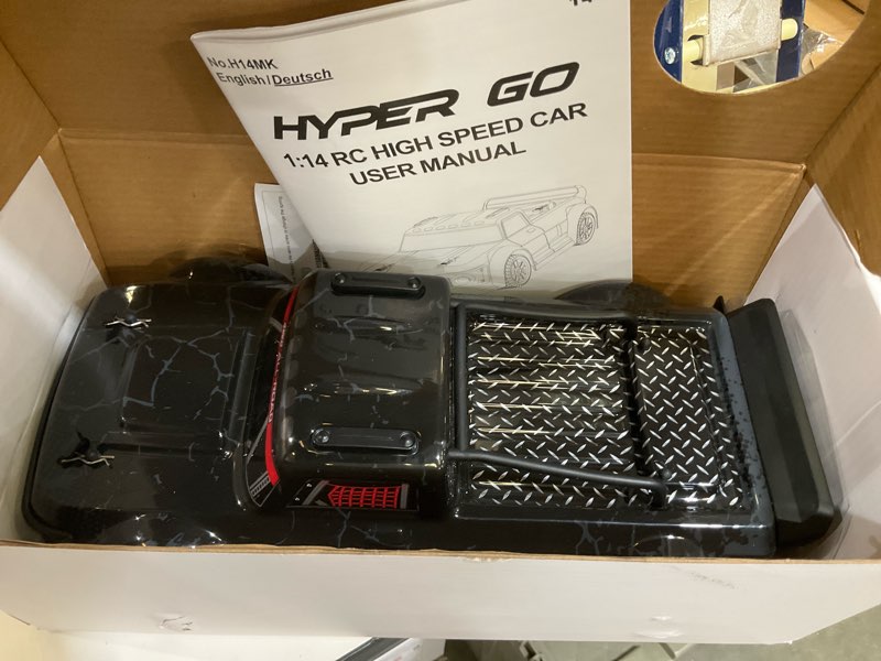Condition photo showing As Is for hyper go 14301 v3 1/14 rtr brushless rc drift car with gyro, max 38 mph fast rc cars for adults, 4wd all-road street bash rc truck, electric powered high speed drifting for adult