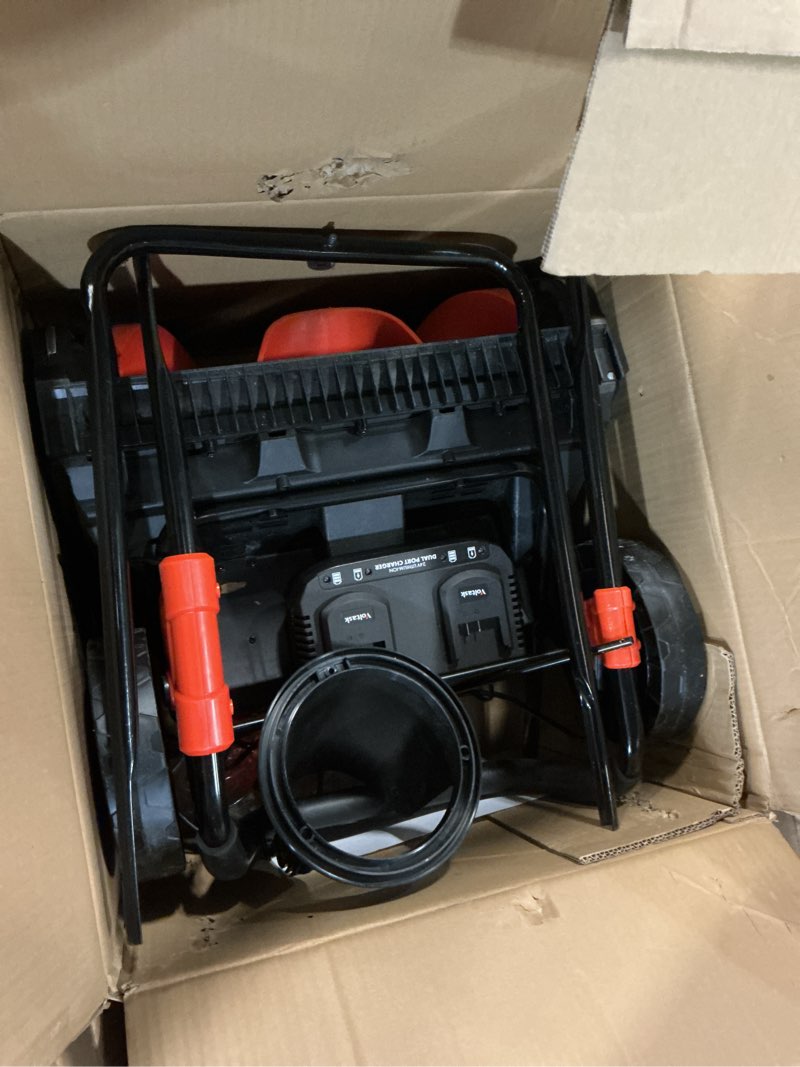 Condition photo showing Good Condition for VOLTASK 48V Cordless Snow Blower, 48-Volt | 20-Inch Brushless Electric Snow Blower Cordless, Battery Snow Blower with Directional Plate & LED Lights (2 * 24V Battery & Dual Quick Charger Included)