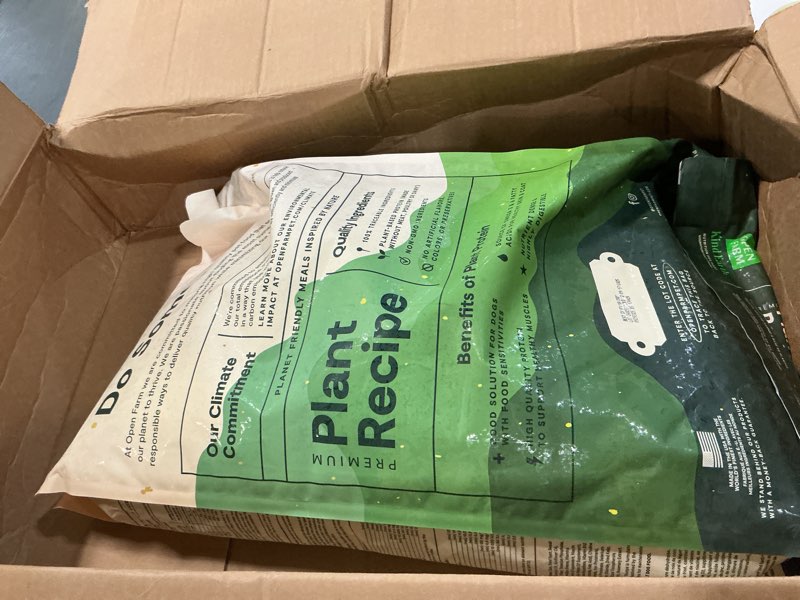 Condition photo showing New/Like New for (Best by :03/18/2027) Open Farm Kind Earth Plant Based Dry Dog Kibble, Natural Vegan Dog Food, Source of Complete Protein,