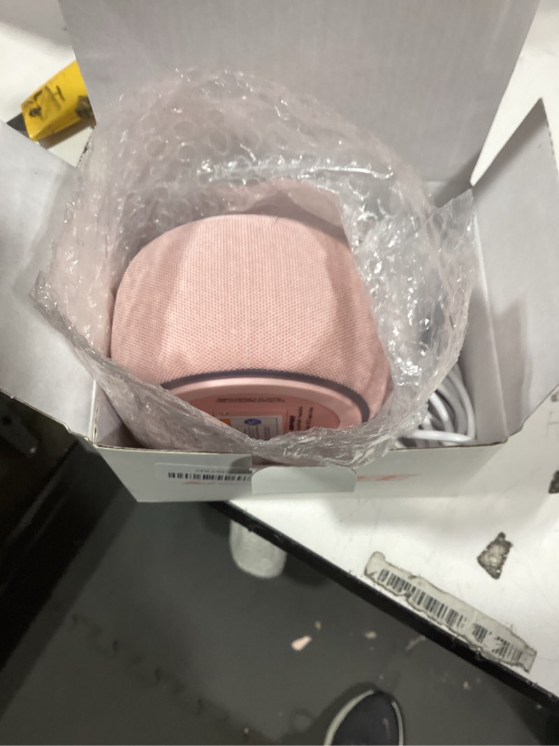 Condition photo showing Good Condition for Buffbee Sound Machine & Alarm Clock 2-in-1, 0-100% Clock Face Brightness, Bottom Colored Light, Sleep Timer, Precise 30-Level Volume White Noise Machine, Digital Alarm Clocks for Bedrooms - Peach Sand Standard (Plug-in)