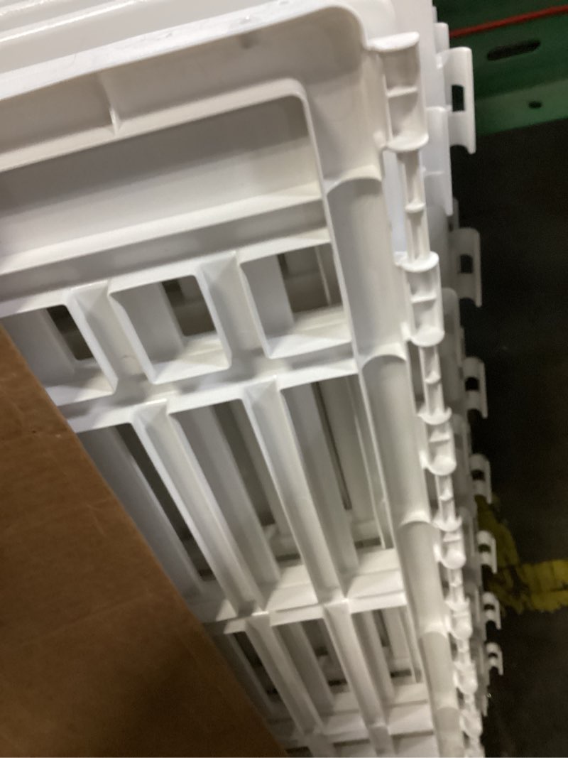 Condition photo showing As Is for EZwhelp EZclassic Medium Dog Whelping Box with Rails, 38" x 38" x 18", Gray Pad 38" x 38" x 18" Gray