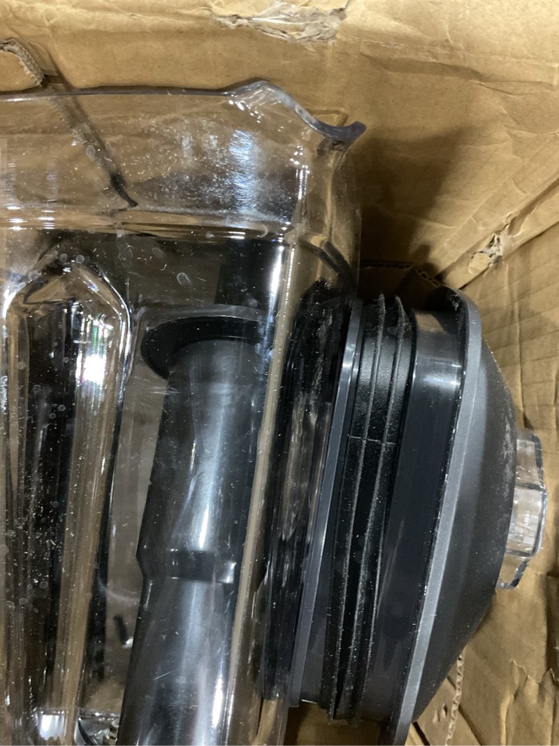 Condition photo showing New/Like New for ommo blender for smoothies: 1800w peak blenders for kitchen, 68oz bpa-free pitcher, timer & speed control, 6 stainless steel blades, dishwasher safe blender for ice crush/smoothies/frozen drinks/grey