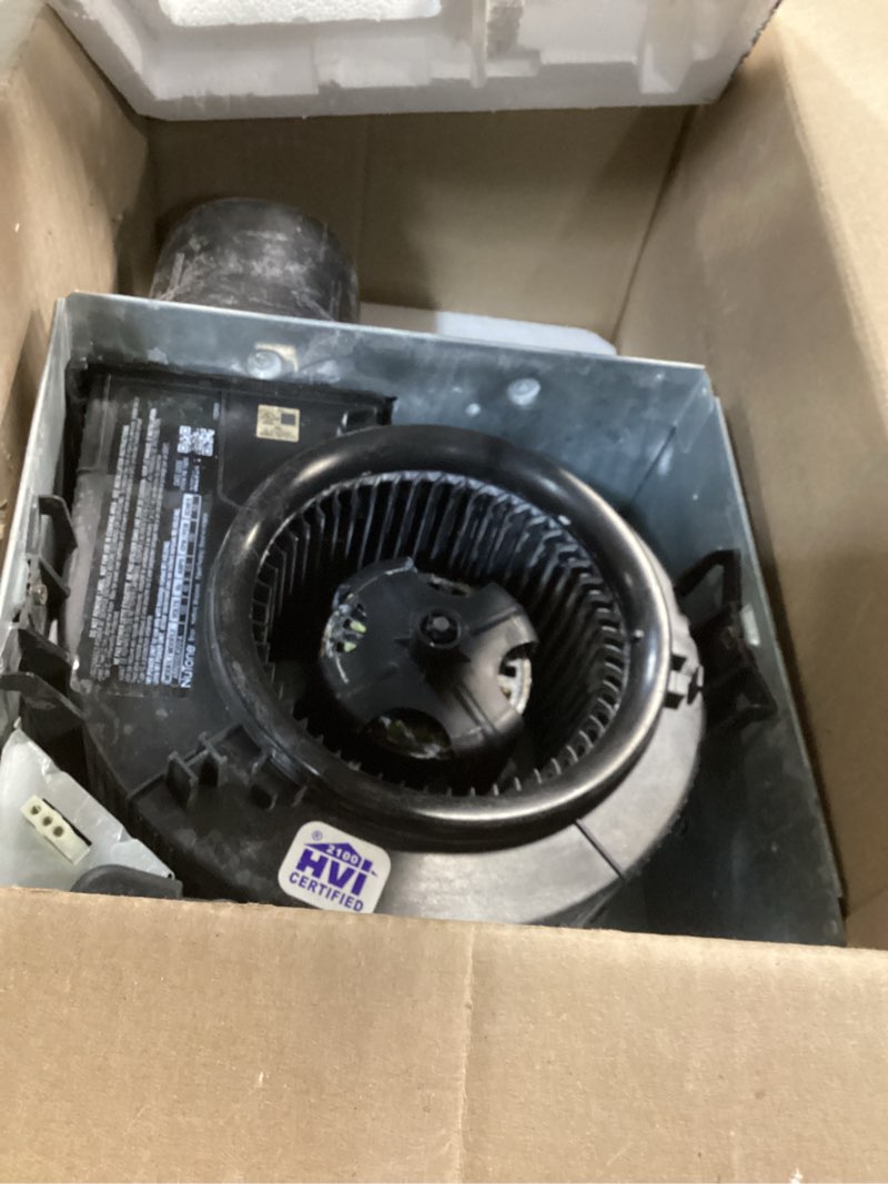 Condition photo showing As Is for Broan-NuTone Bathroom Exhaust Fan with Heater Quiet 1.5 Sones, 80 CFM and 3-Level CCT Lighting, Powerful Ventilation and Warm Comfort for Any Bathroom 80 CFM LED Light Fan and Heater