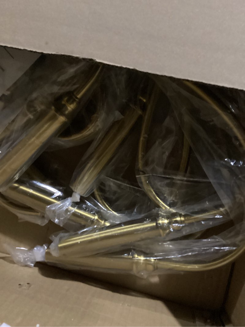Condition photo showing Good Condition for 12 light gold farmhouse chandeliers for dining room light fixtures over table,industrial candle hanging chandelier for living room foyer staircase bedroom kitchen island restaurants brass 12 lights d37"