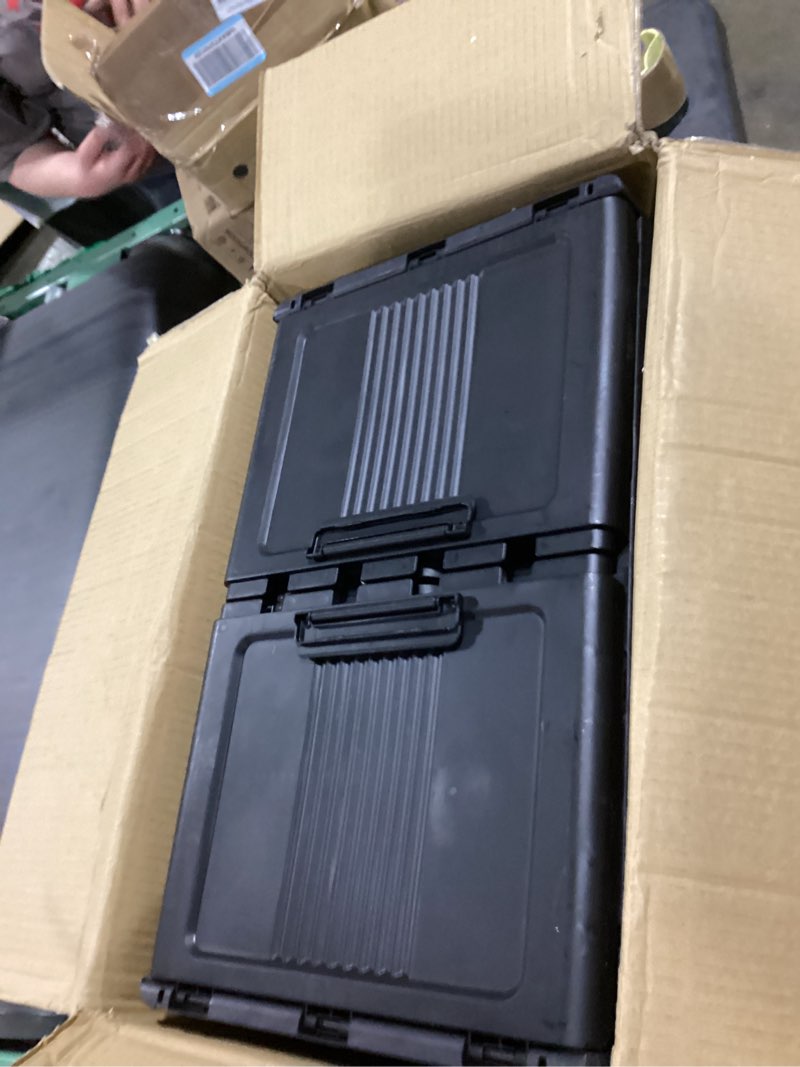 Condition photo showing Good Condition for sailun 81gal/325qt stackable storage bins folding collapsible storage bins with lid, closet organizers and storage box with door black 22" w x 13" d x 62" h 1 lid 5 pack-22" w x 13" d x 62" h black