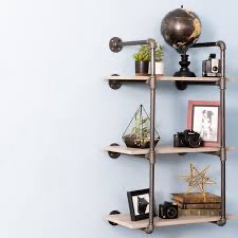 (Only shelf brackets) Meriweather Metal 3-Tier Shelf Brackets