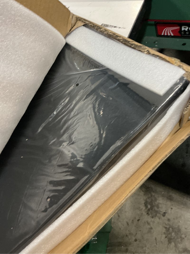 Condition photo showing New/Like New for noodle board stove cover with handles, wood stove top covers for electric/gas stoves, counter space top cover crafted from solid pine wood,also used as sink covers & decorative tray (black) black-pine wood