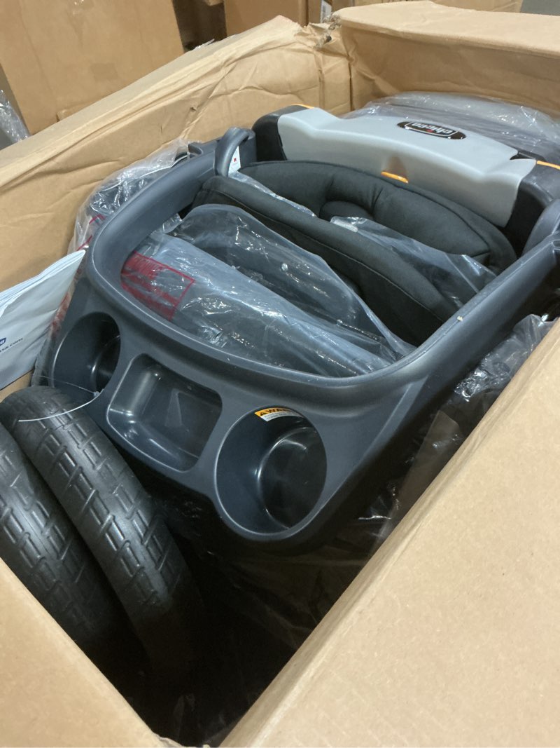 Condition photo showing Good Condition for chicco bravo 3-in-1 trio travel system, bravo quick-fold stroller with keyfit 30 infant car seat and base, camden/black bravo 3-in-1 camden