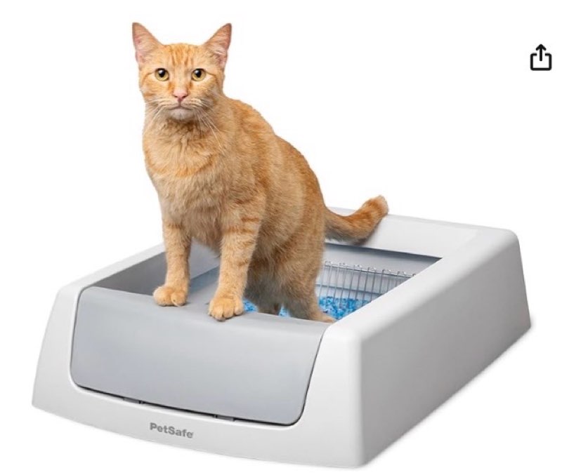 petsafe scoopfree crystal classic self-cleaning litter box (missing parts)