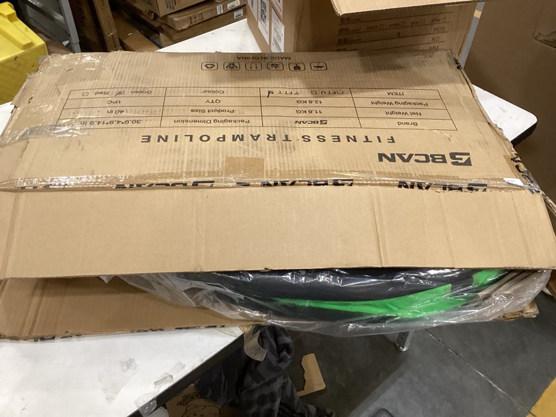 Condition photo showing item condition for BCAN 40"" Foldable Mini Trampoline Black Green- T bar Handle, 40-TH-BlackGreen, BCT-Aero40HBKGR-FBA