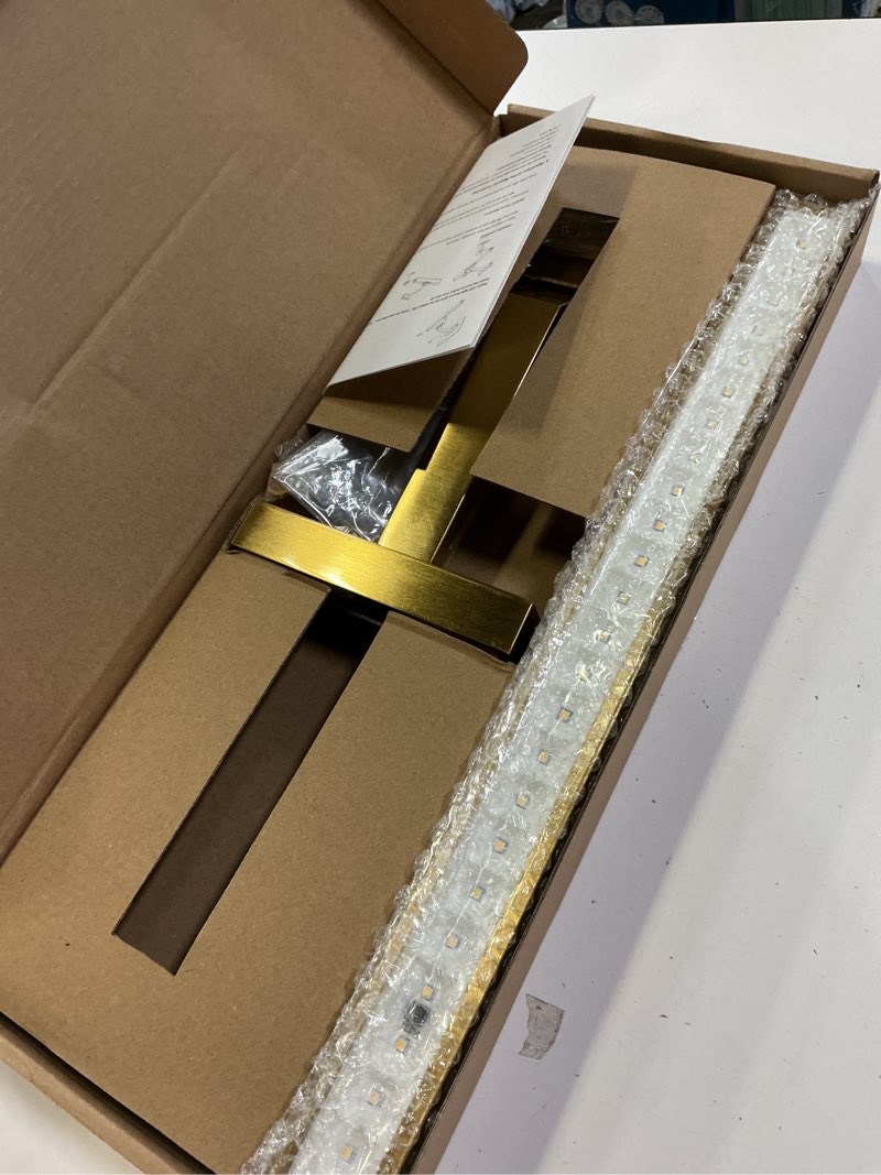 Condition photo showing Good Condition for picture lights for wall, brushed gold battery operated picture light 16in art light cct dimmable recharging battery wall light with remote control for living room gallery 1pc16in brushed gold