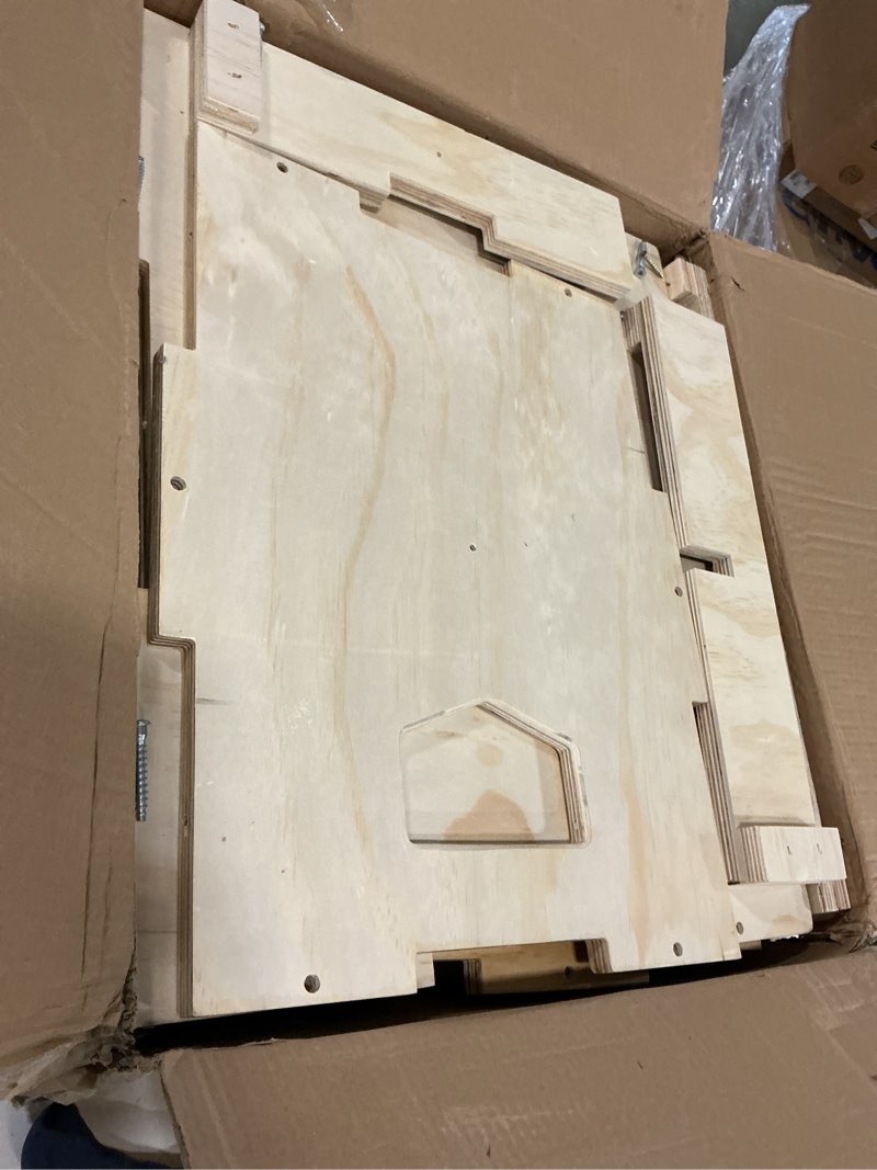 Condition photo showing Good Condition for Wooden Plyo Box, 31 Plyometric Jump Training Squat, Step Up, Jumps & More Workout Size S, M, L, XL Natural Wood Large 24/20/16