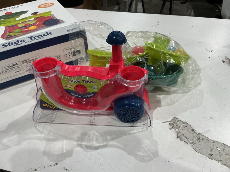 Condition photo showing Good Condition for busy ball popper toy for babies 9+ months - 5 balls with popping action & fun music, cause and effect ball drop toy, perfect baby shower birthday gift, indoor travel play