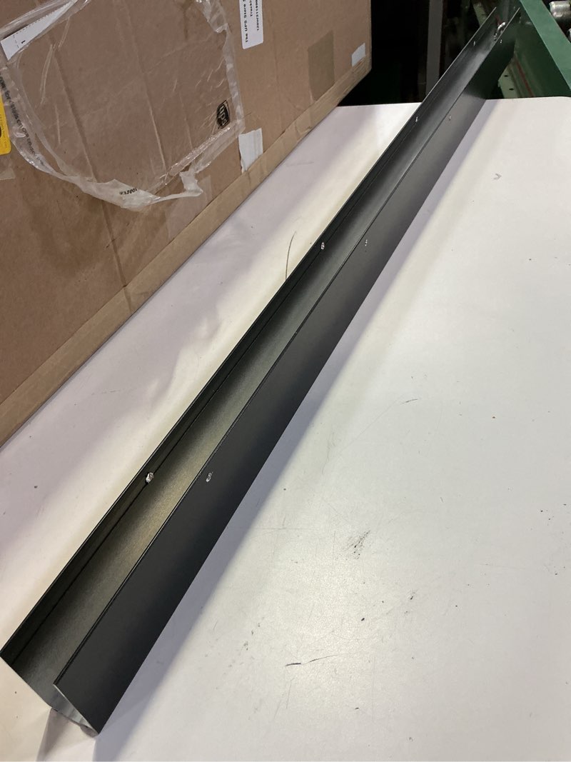 Condition photo showing Good Condition for 1" x 35.5" white aluminum storm door sweep replacement weatherproof bottom seal for security doors (1, black) black 1