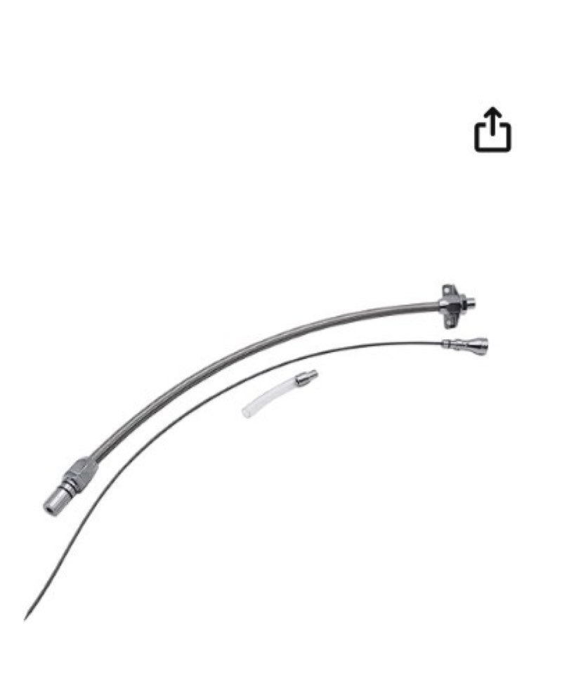 1 Set SHLPDFM Oil Tube Flexible Braided Transmission Dipstick Firewall Mount Oil Dipstick Replacemen