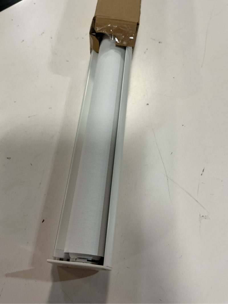 Condition photo showing As Is for ChrisDowa Cordless Blackout Roller Shades for Windows, Striped Free-Stop Window Blinds with Privacy,